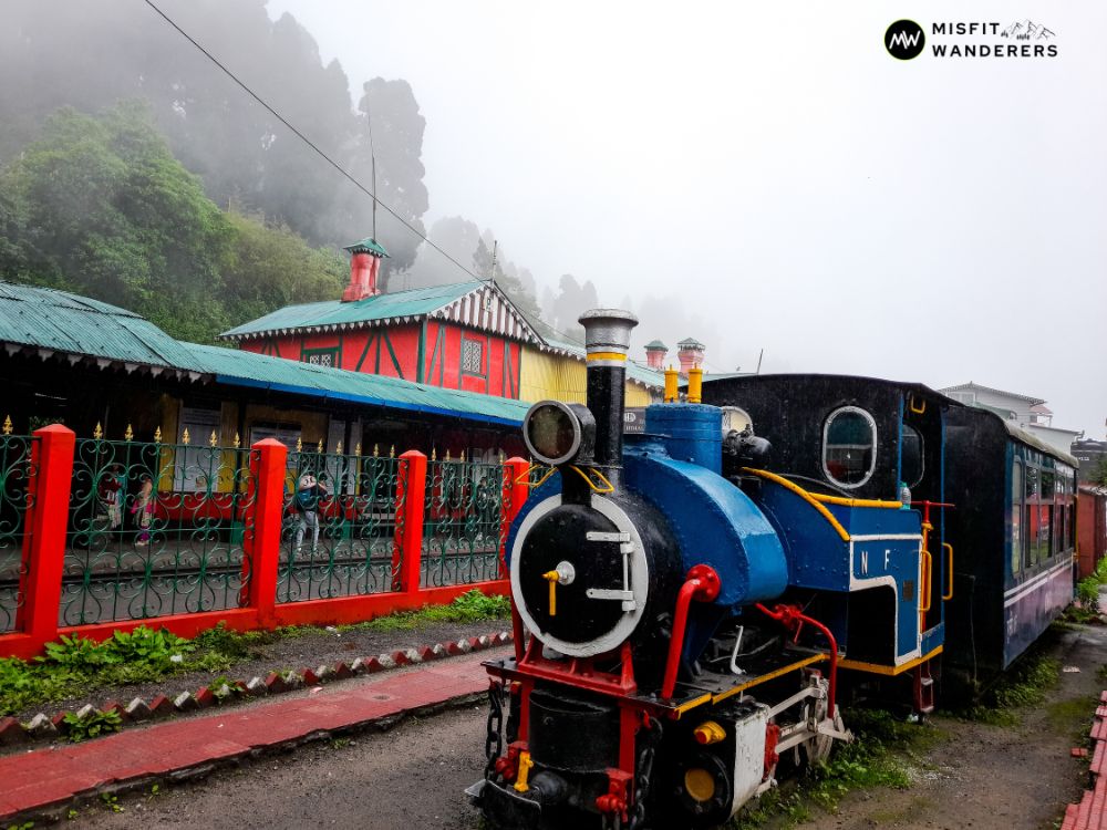 A diesel engine of Darjeeling Himalayan Railway