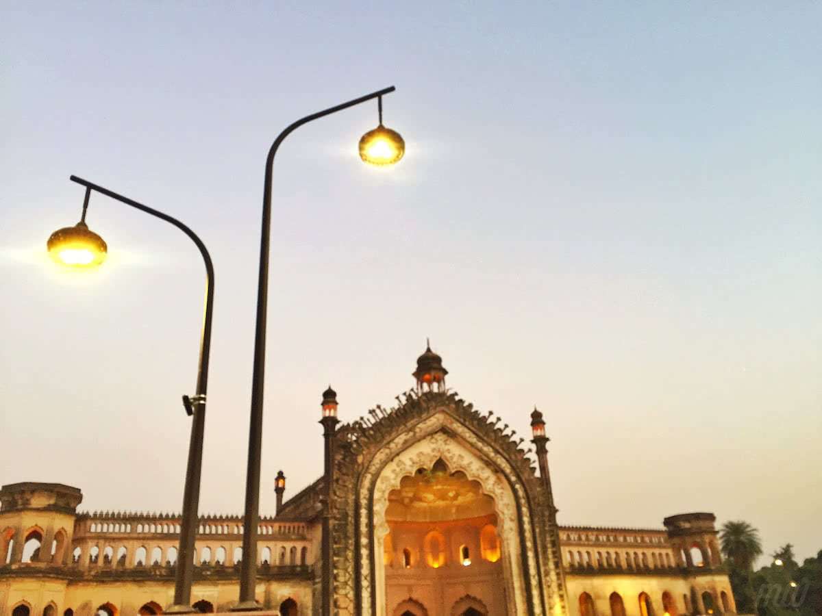 Rumi Gate: Lucknow's Most Beautiful Architecture 5 A view of Rumi Gate in the evening.