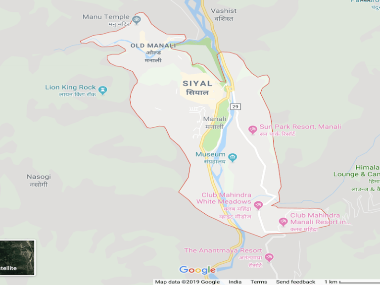 manali tourist spot map