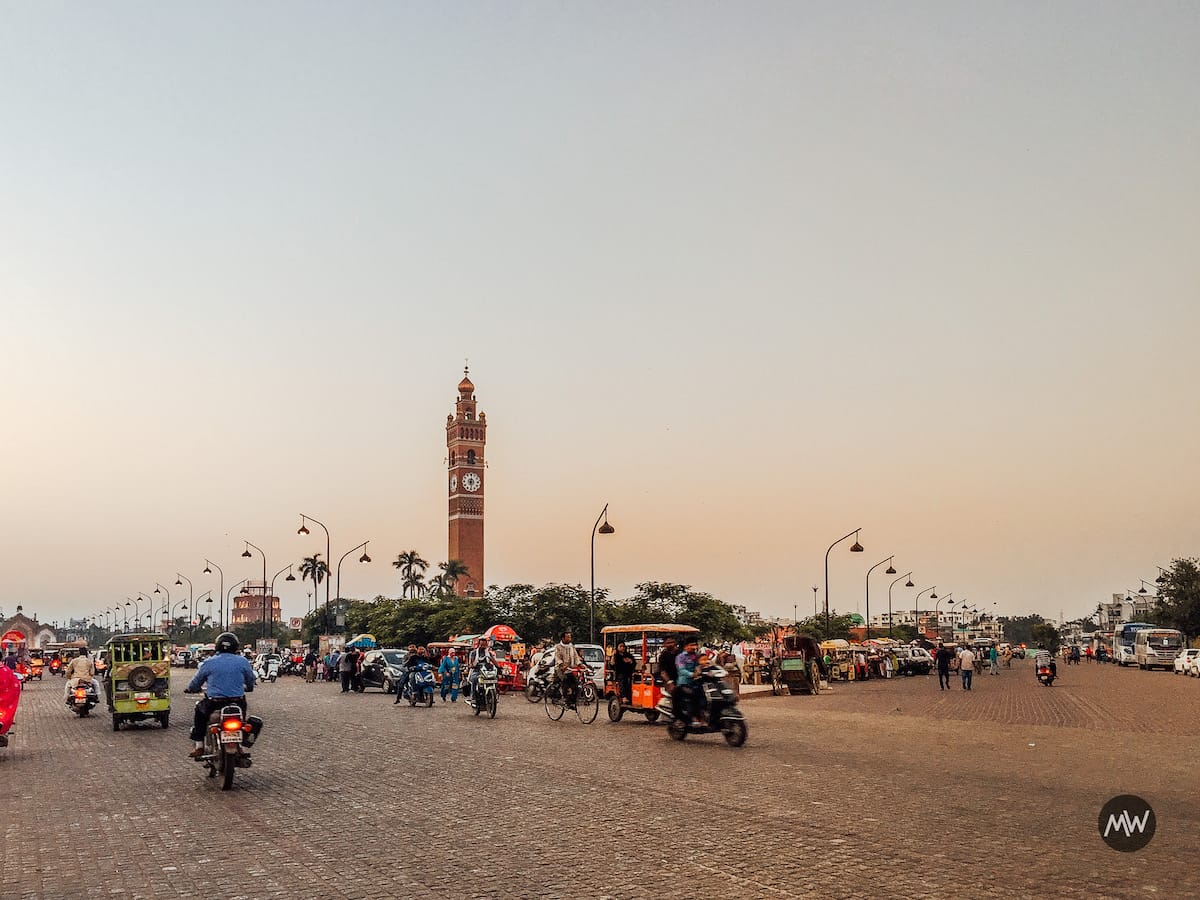 Hussainabad Clock Tower: One of India's Tallest Clock Tower (200+ feet) 5 Hussainabad Clock Tower - Tallest Clock Tower of India view from Rumi Gate Road