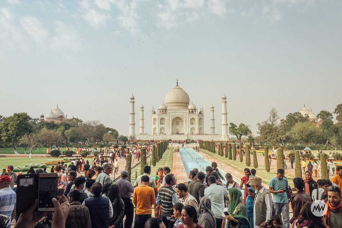 The Taj Mahal First Sight at the taj mahal virtual tour