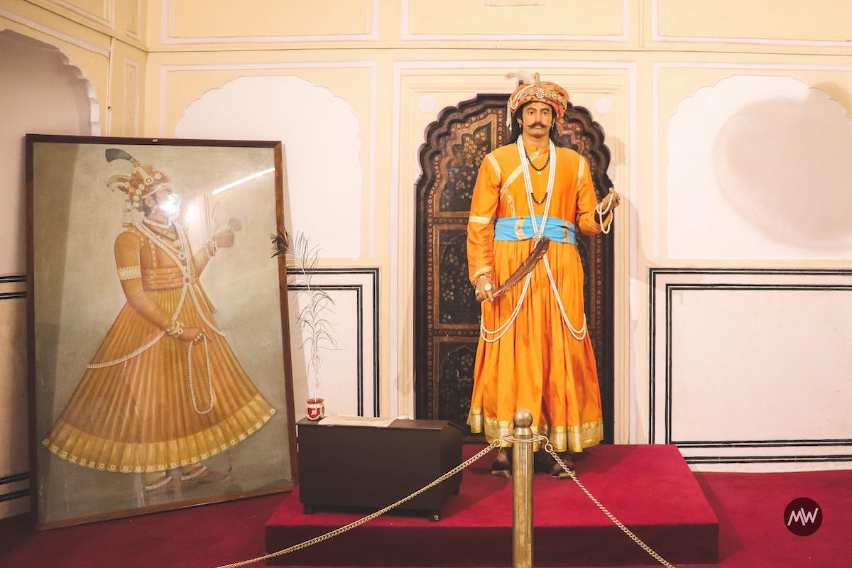 Virtual Tour To Iconic Hawa Mahal or Breeze Palace 9 6 Maharaj Sawai Pratap Singh statue Hawa Mahal Breeze Place Wind Palace virtual tour