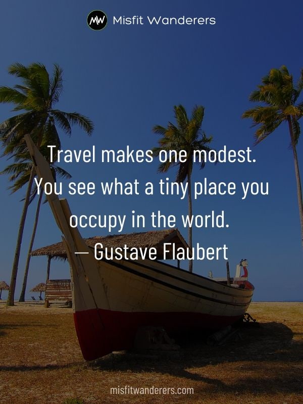 makes modest - best travel quotes