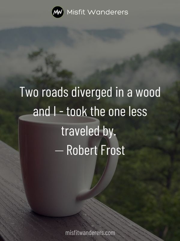 two roads robert frost - best travel quotes