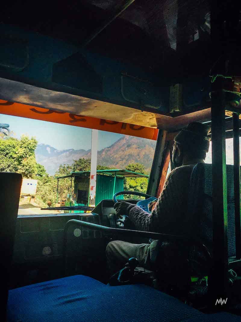 Our bus driver to Baijnath Uttarakhand