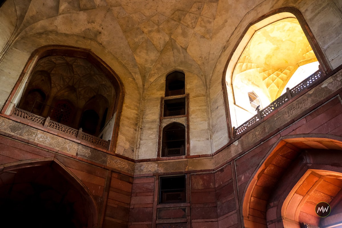 Inside the entry gate to Akbar's mausoleum