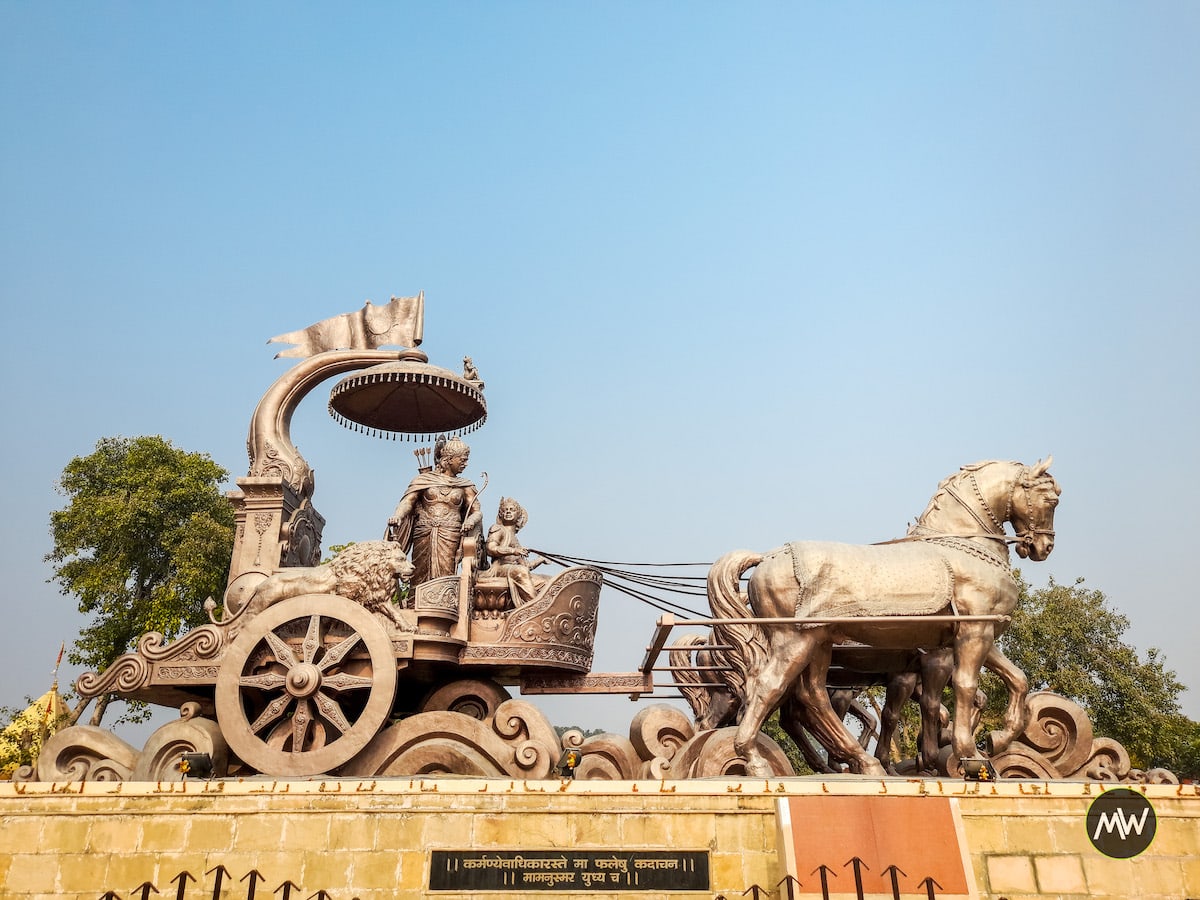 Krishna & Arjun on Chariot - Kurukshetra tourist places