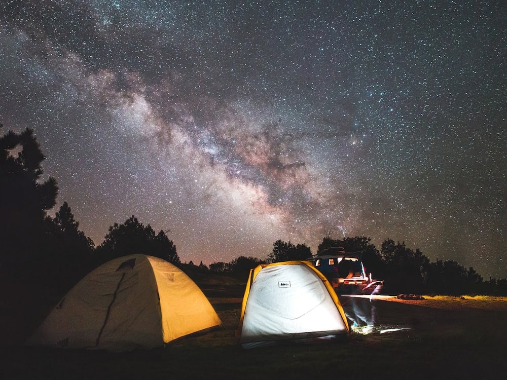 Milky Way Band on a Backpacking Trip