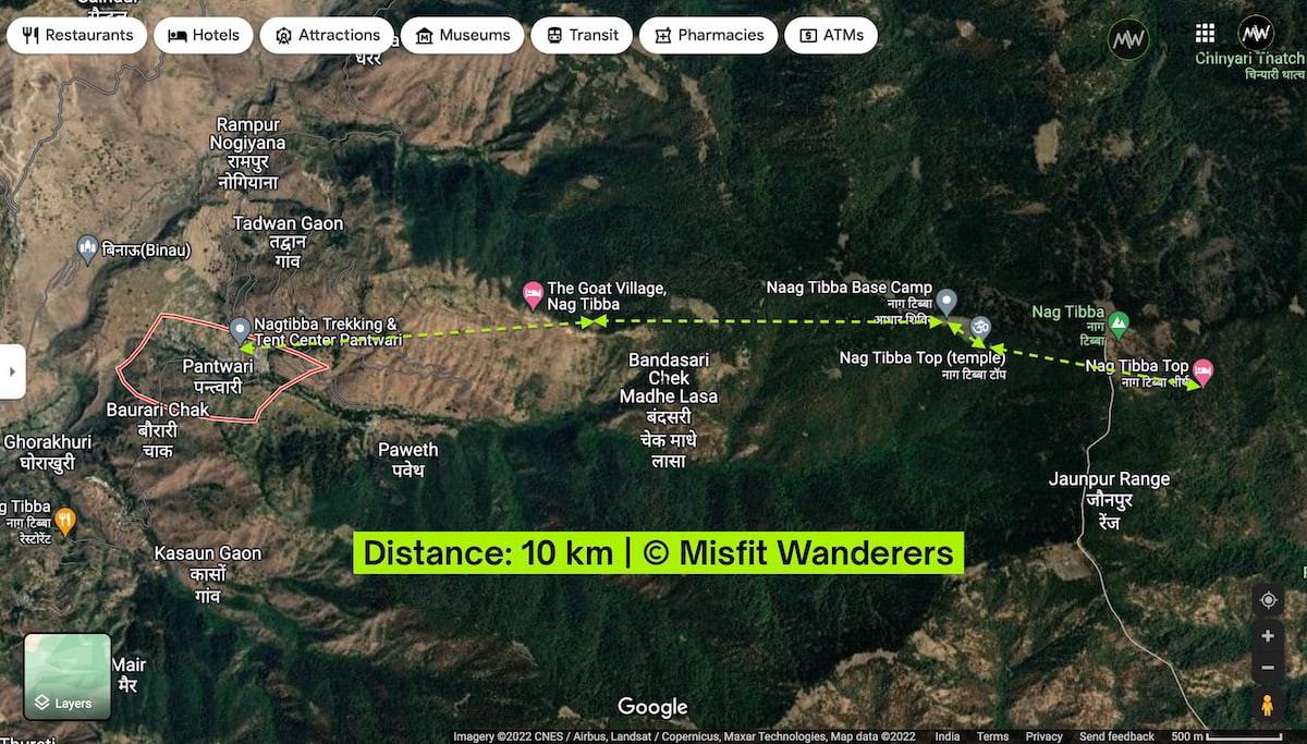 Nag Tibba Trek Route