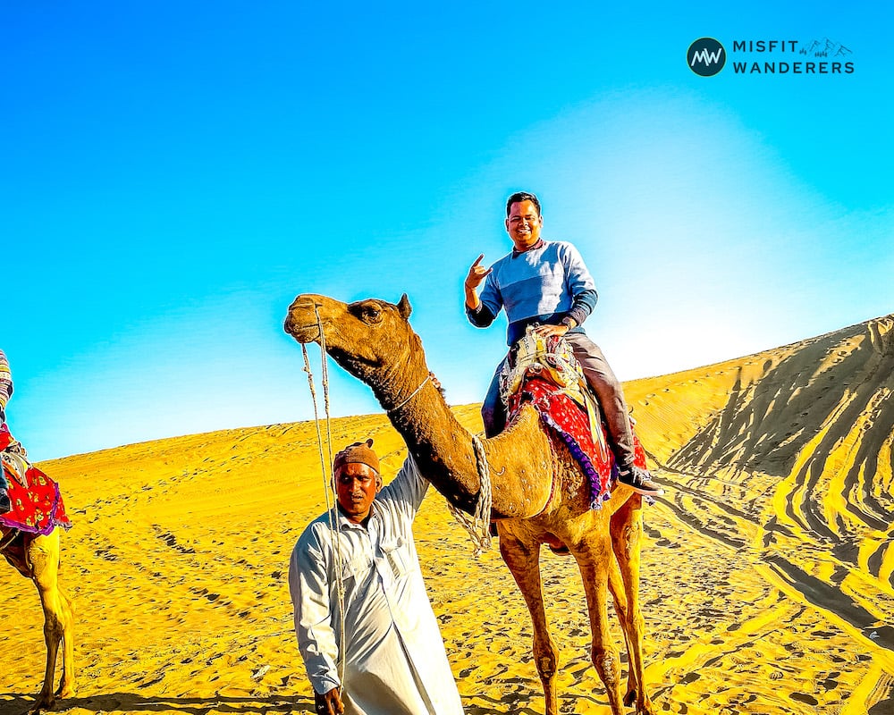 Vipin on Camel safari — Jaisalmer Places to Visit