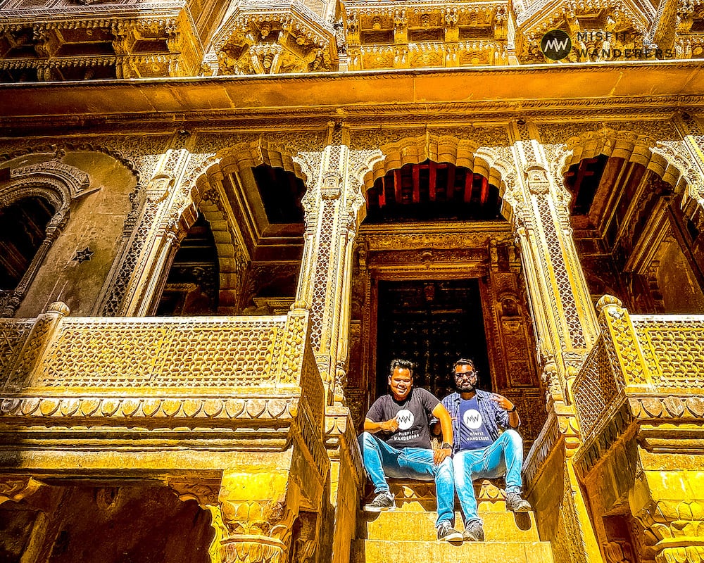 vipin and abhishek in patwo ki haveli — Jaisalmer Places to Visit