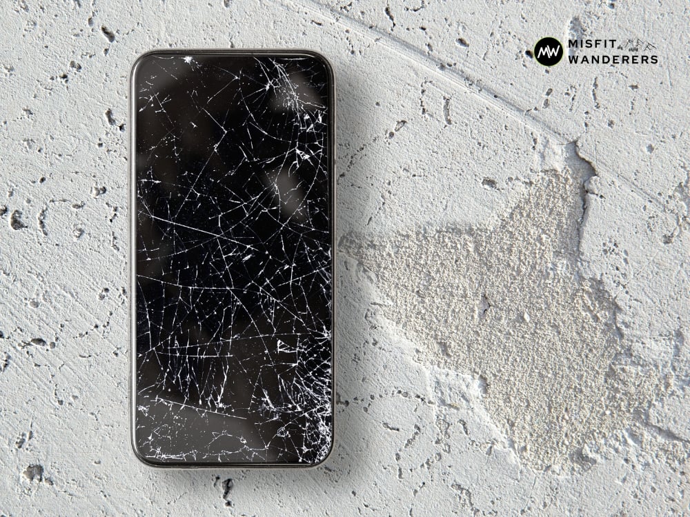 A broken phone — Rugged Phone Case