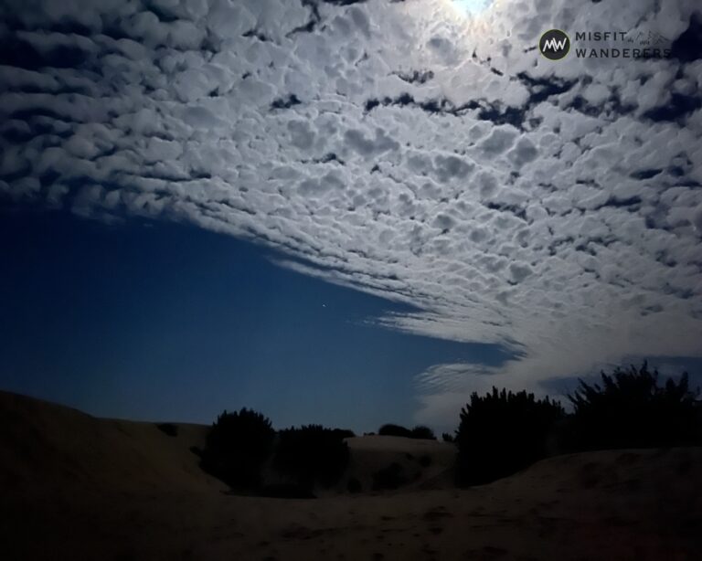 Starry and cloudy night — Sam Sand Dunes in the Thar Desert